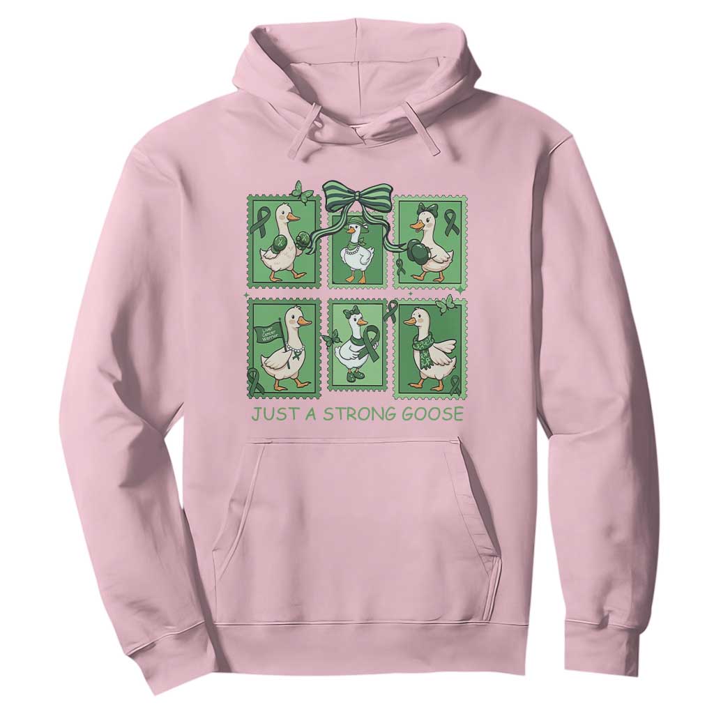 Funny Liver Cancer Warrior Support Gift Hoodie Just A Strong Goose TS12 Light Pink Print Your Wear