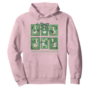 Funny Liver Cancer Warrior Support Gift Hoodie Just A Strong Goose TS12 Light Pink Print Your Wear