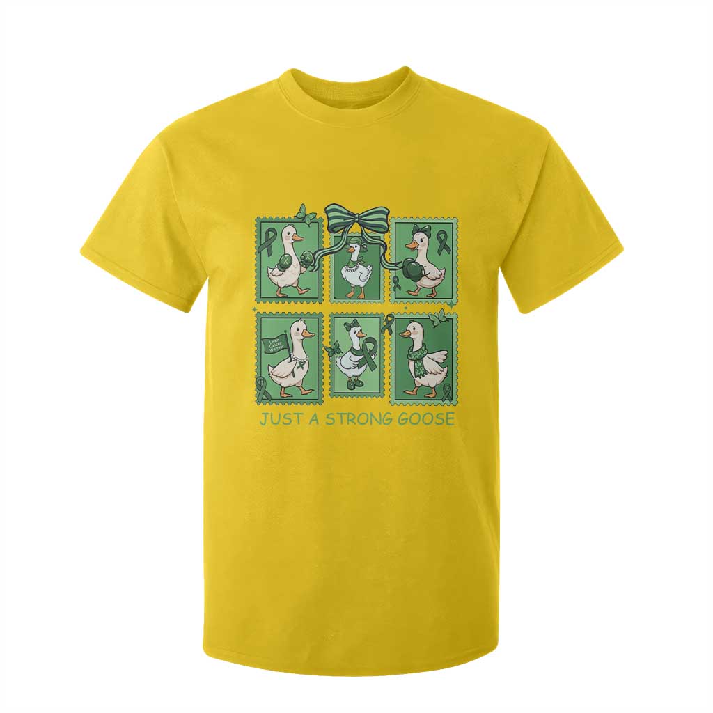 Funny Liver Cancer Warrior Support Gift T Shirt For Kid Just A Strong Goose TS12 Daisy Print Your Wear