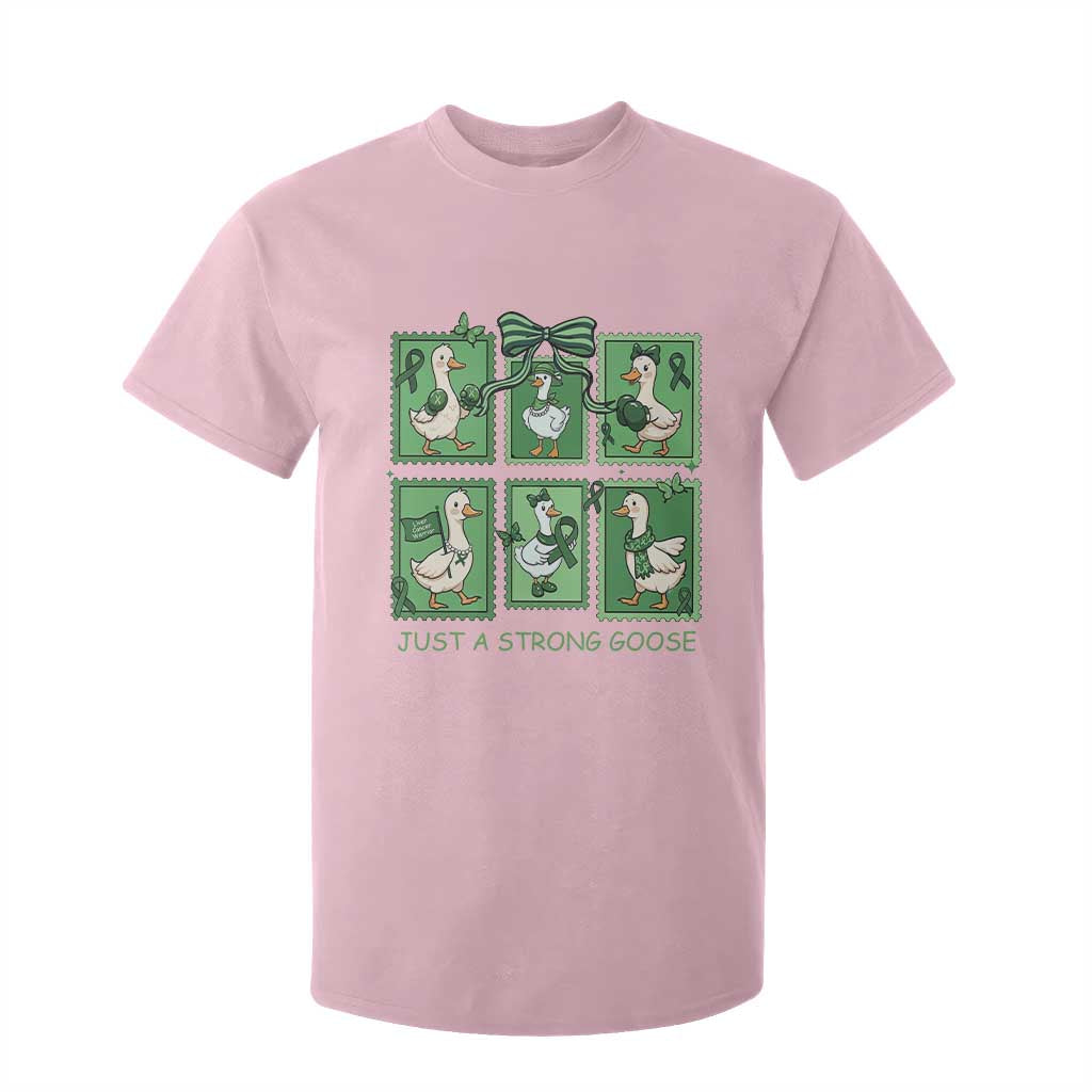 Funny Liver Cancer Warrior Support Gift T Shirt For Kid Just A Strong Goose TS12 Light Pink Print Your Wear