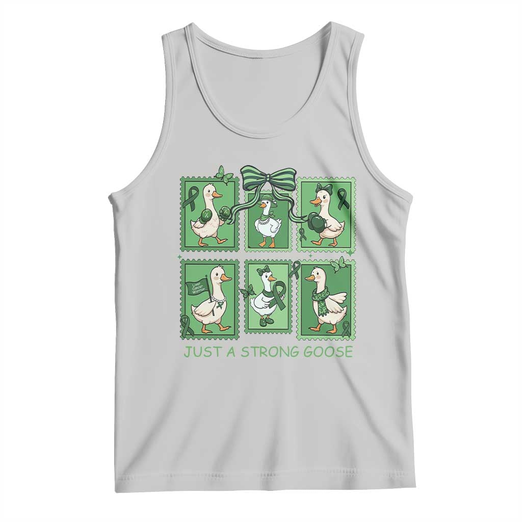 Funny Liver Cancer Warrior Support Gift Tank Top Just A Strong Goose TS12 Ash Print Your Wear