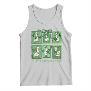 Funny Liver Cancer Warrior Support Gift Tank Top Just A Strong Goose TS12 Ash Print Your Wear