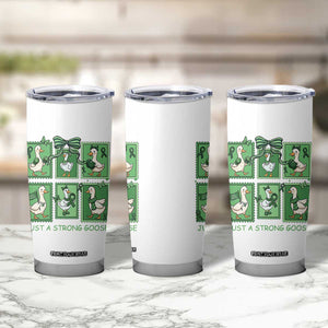 Funny Liver Cancer Warrior Support Gift Tumbler Cup Just A Strong Goose TS12 Print Your Wear