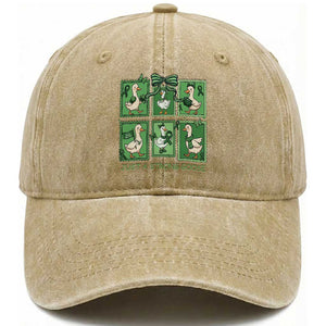 Funny Liver Cancer Warrior Support Gift Washed Cotton Baseball Cap Just A Strong Goose TS12 Print Your Wear