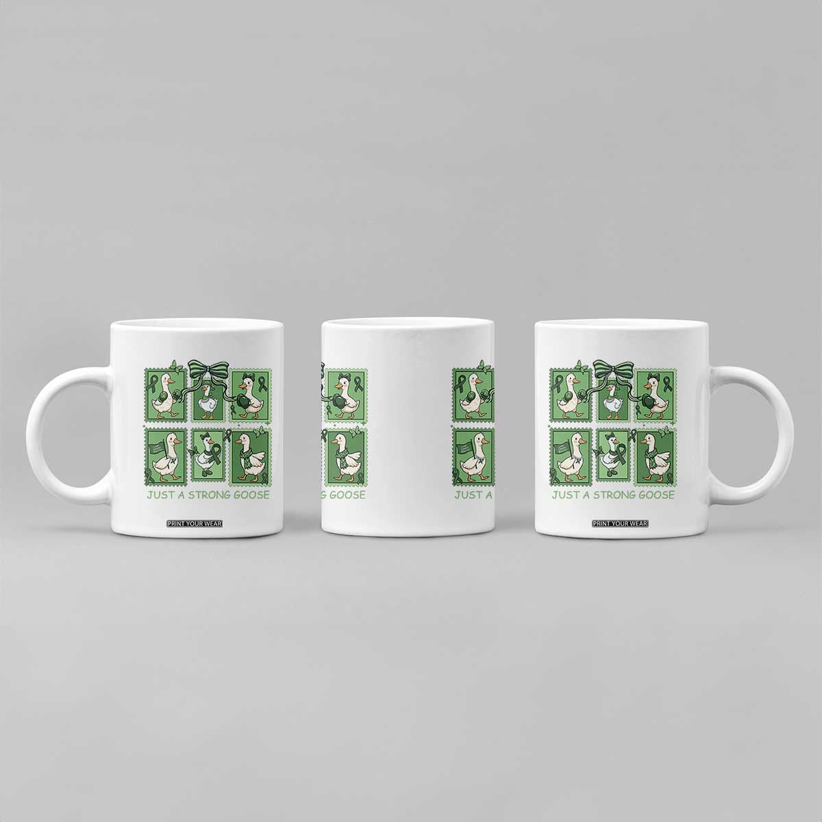 Funny Liver Cancer Warrior Support Gift Coffee Mug Just A Strong Goose TS12 Print Your Wear