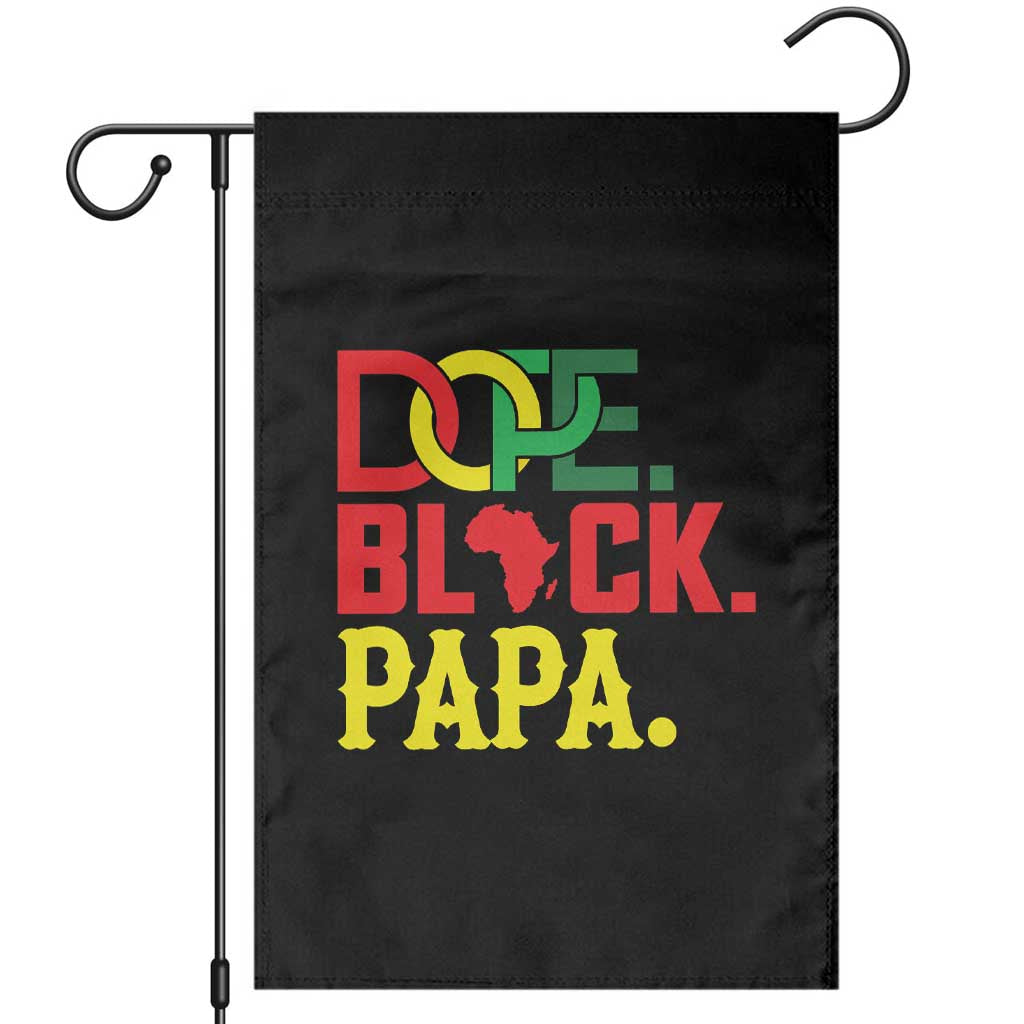 Dope Black Papa Garden Flag Melanin King Fathers Day Gift TS12 Black Print Your Wear
