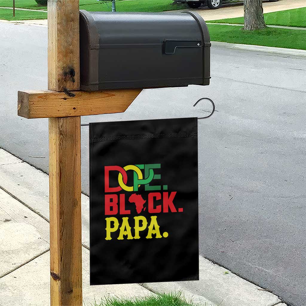 Dope Black Papa Garden Flag Melanin King Fathers Day Gift TS12 Print Your Wear