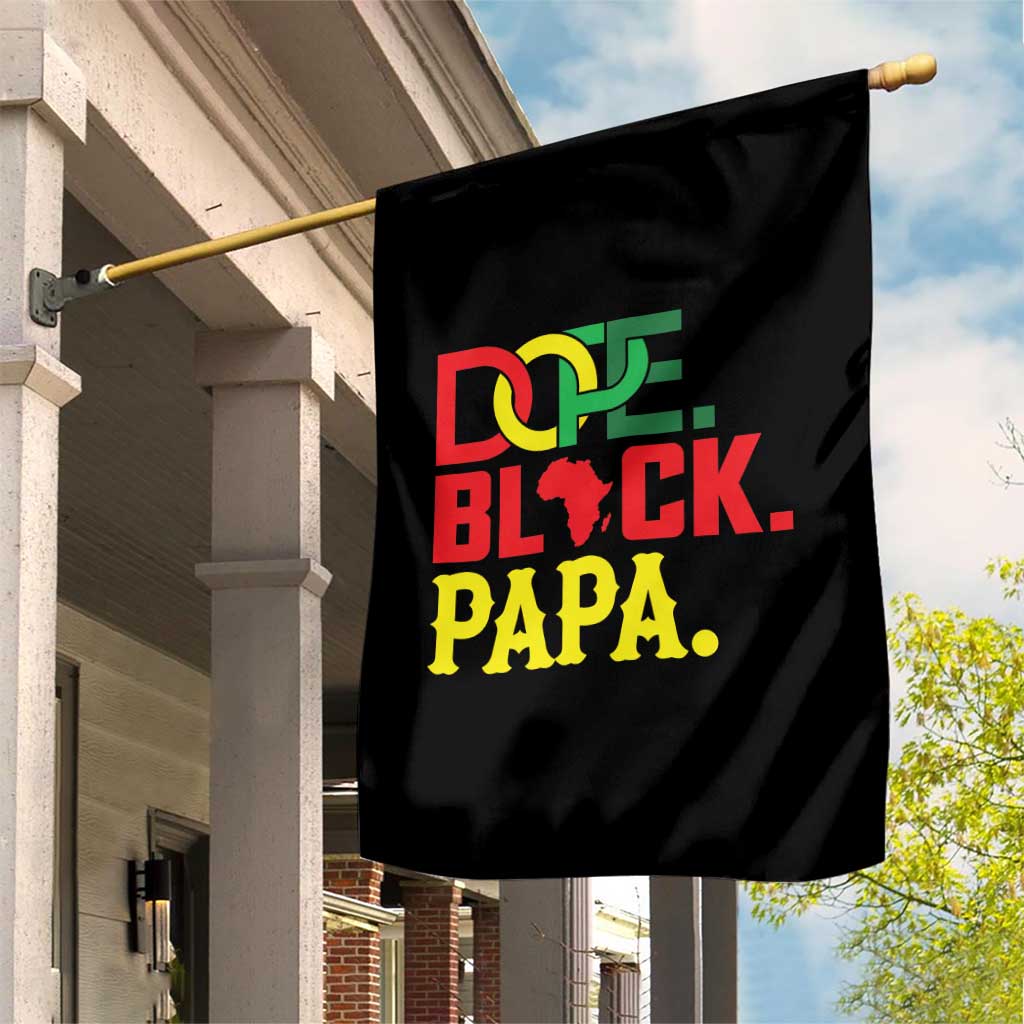 Dope Black Papa Garden Flag Melanin King Fathers Day Gift TS12 Print Your Wear