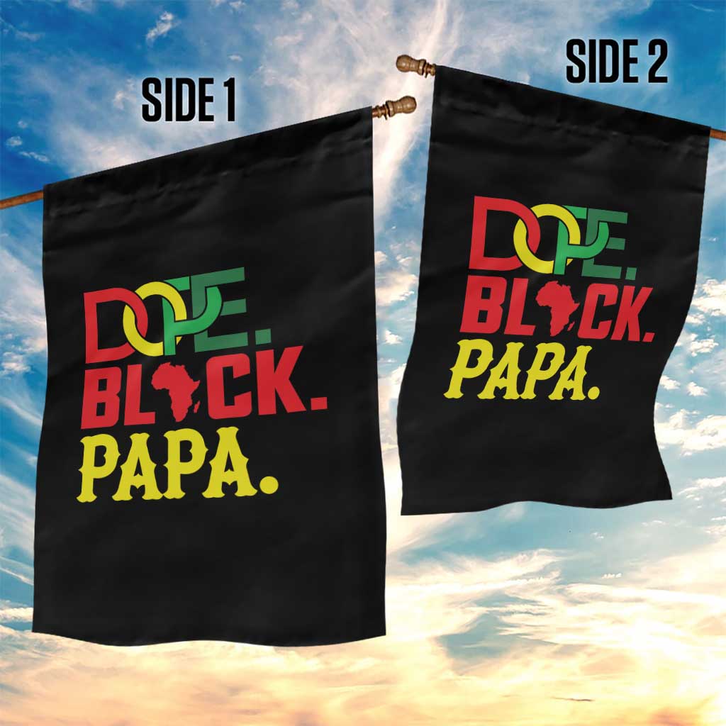 Dope Black Papa Garden Flag Melanin King Fathers Day Gift TS12 Print Your Wear