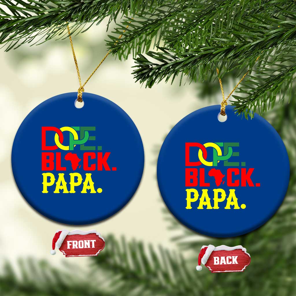 Dope Black Papa Ceramic Ornament Melanin King Fathers Day Gift TS12 1pc Blue Print Your Wear