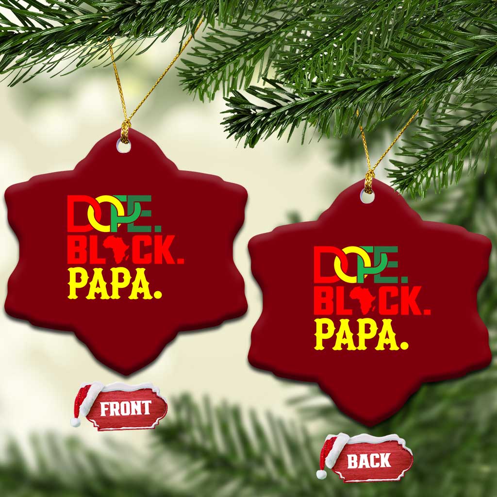 Dope Black Papa Ceramic Ornament Melanin King Fathers Day Gift TS12 Print Your Wear