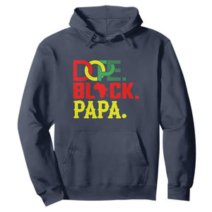 Dope Black Papa Hoodie Melanin King Fathers Day Gift TS12 Navy Print Your Wear