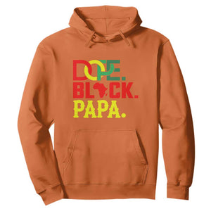 Dope Black Papa Hoodie Melanin King Fathers Day Gift TS12 Orange Print Your Wear