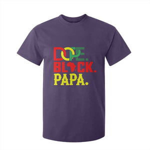Dope Black Papa T Shirt For Kid Melanin King Fathers Day Gift TS12 Purple Print Your Wear