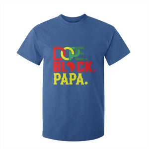 Dope Black Papa T Shirt For Kid Melanin King Fathers Day Gift TS12 Royal Blue Print Your Wear