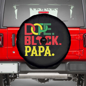 Dope Black Papa Spare Tire Cover Melanin King Fathers Day Gift TS12 Black Print Your Wear