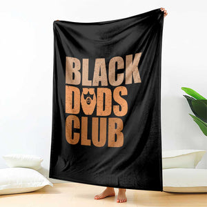 Black Dads Club Throw Blanket African American Fathers Day Gift TS12 Print Your Wear