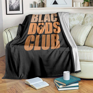 Black Dads Club Throw Blanket African American Fathers Day Gift TS12 Print Your Wear