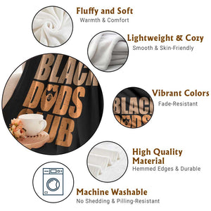 Black Dads Club Throw Blanket African American Fathers Day Gift TS12 Print Your Wear