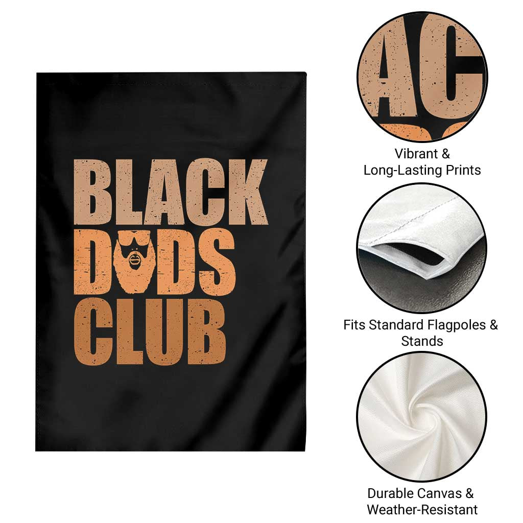 Black Dads Club Garden Flag African American Fathers Day Gift TS12 Print Your Wear
