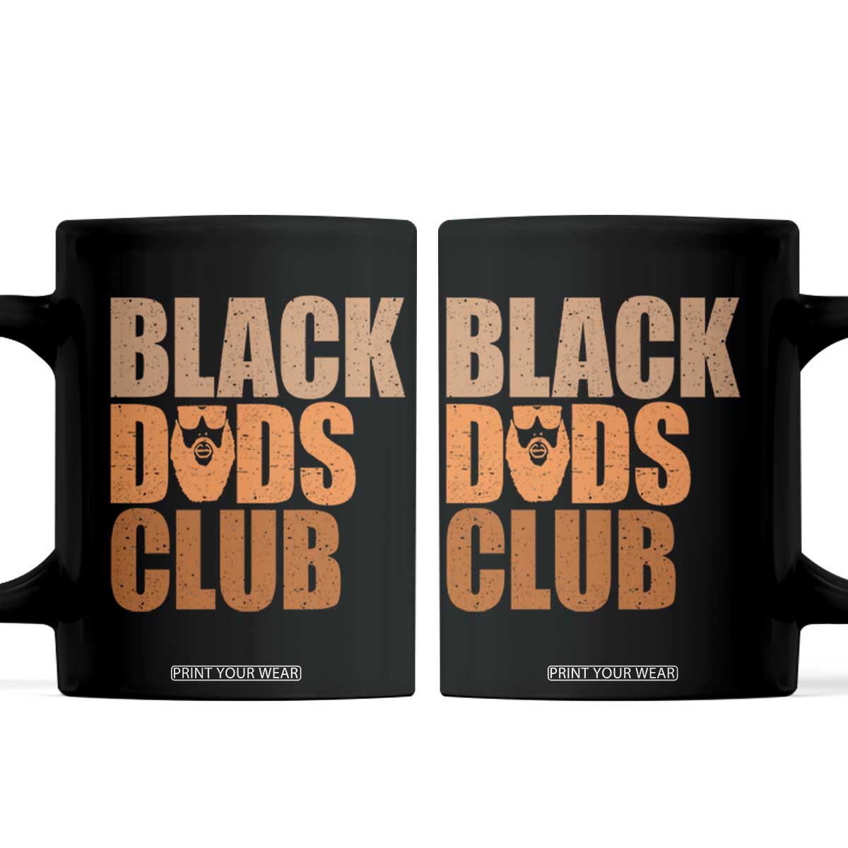 Black Dads Club Coffee Mug African American Fathers Day Gift TS12 Black Print Your Wear