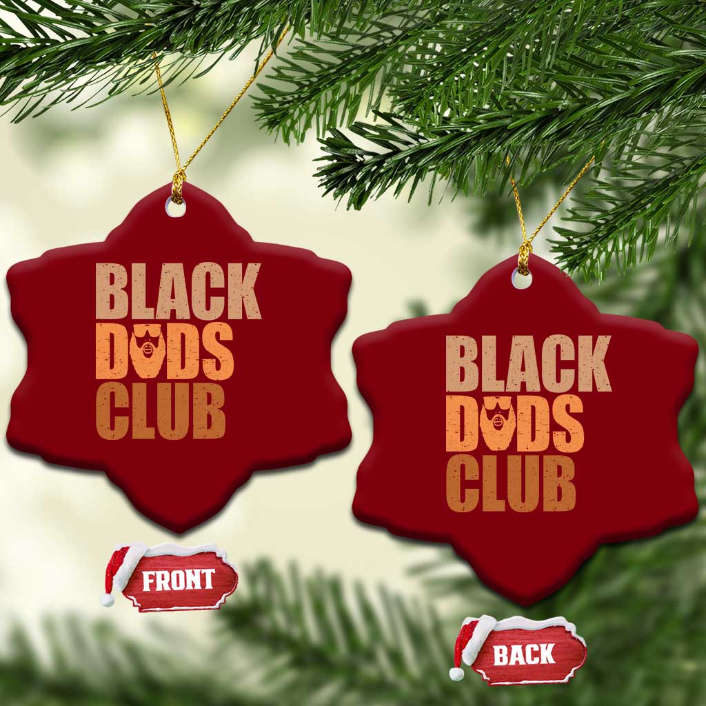 Black Dads Club Ceramic Ornament African American Fathers Day Gift TS12 Print Your Wear