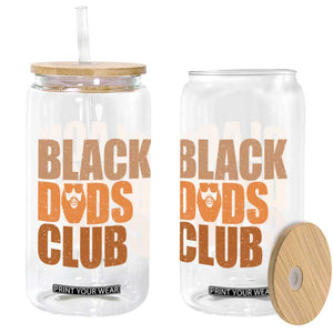 Black Dads Club Glass Can African American Fathers Day Gift TS12 Print Your Wear