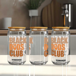 Black Dads Club Glass Can African American Fathers Day Gift TS12 Print Your Wear