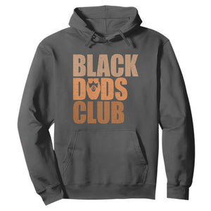 Black Dads Club Hoodie African American Fathers Day Gift TS12 Dark Heather Print Your Wear
