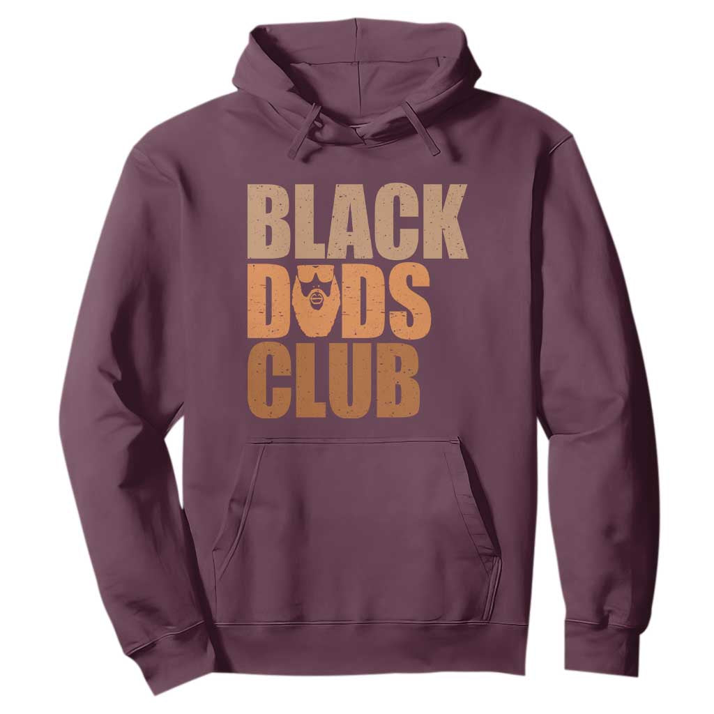Black Dads Club Hoodie African American Fathers Day Gift TS12 Maroon Print Your Wear