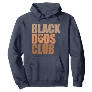 Black Dads Club Hoodie African American Fathers Day Gift TS12 Navy Print Your Wear