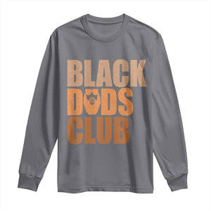 Black Dads Club Long Sleeve Shirt African American Fathers Day Gift TS12 Charcoal Print Your Wear
