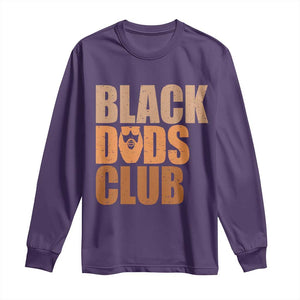 Black Dads Club Long Sleeve Shirt African American Fathers Day Gift TS12 Purple Print Your Wear