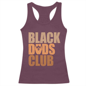 Black Dads Club Racerback Tank Top African American Fathers Day Gift TS12 Maroon Print Your Wear