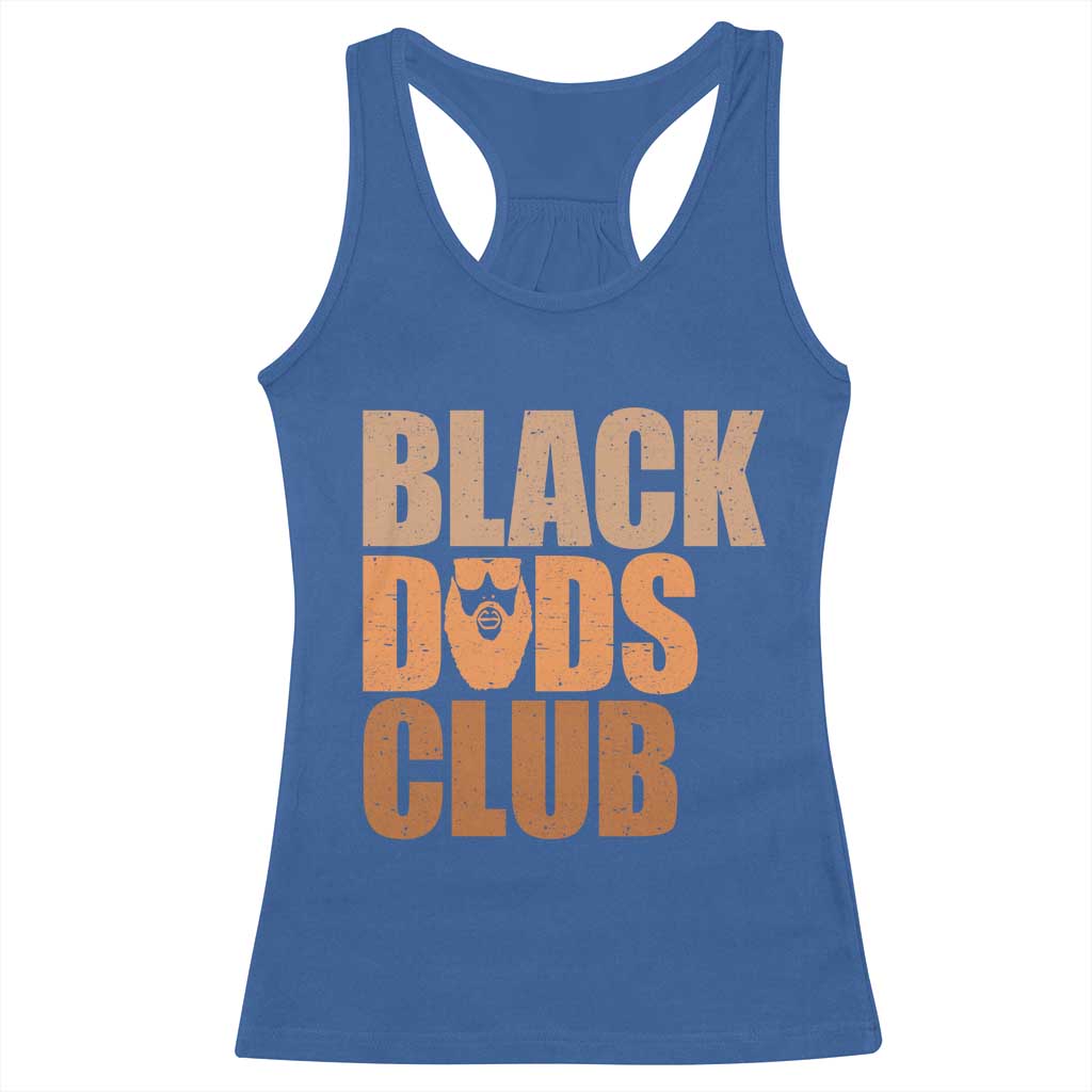 Black Dads Club Racerback Tank Top African American Fathers Day Gift TS12 Royal Blue Print Your Wear