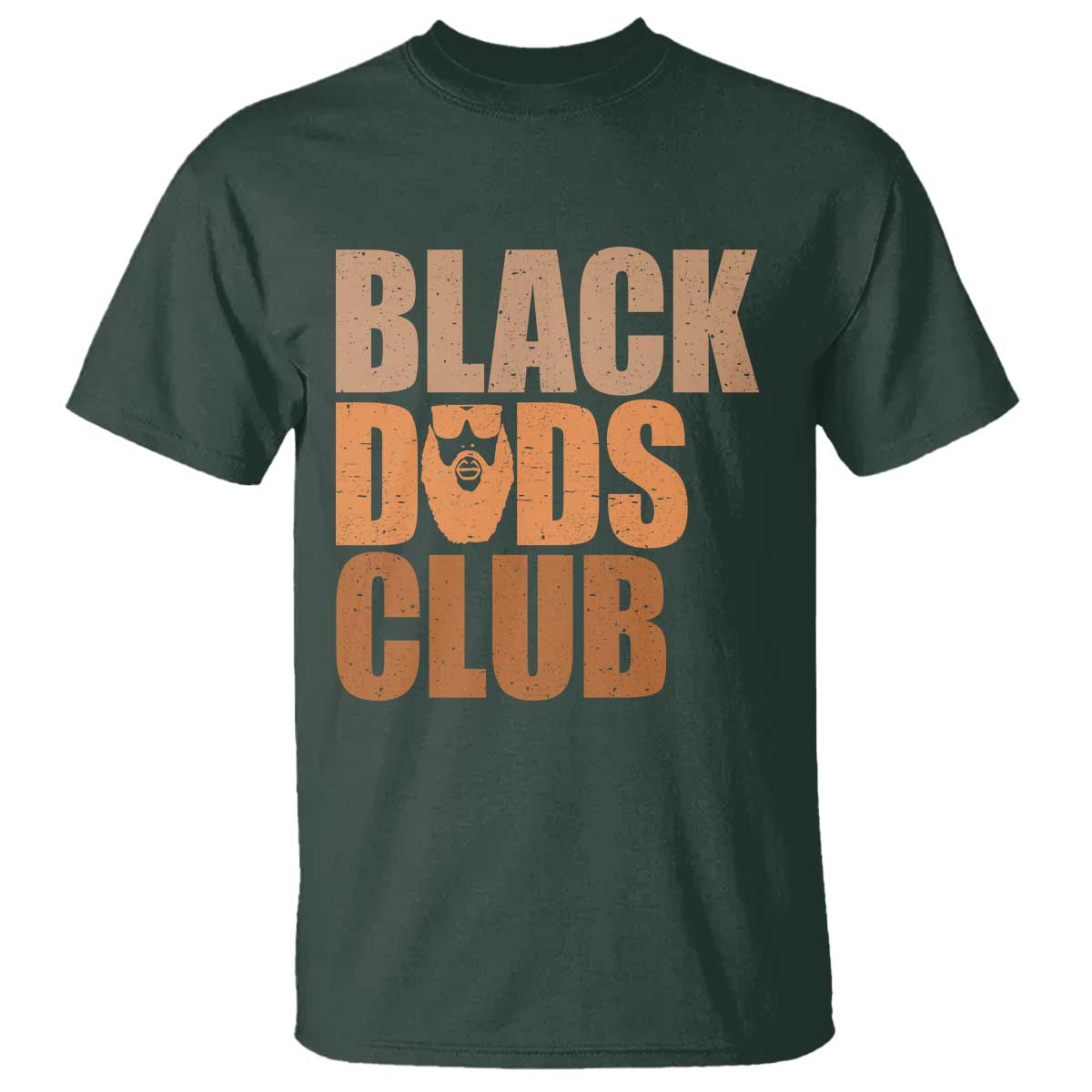 Black Dads Club T Shirt African American Fathers Day Gift TS12 Dark Forest Green Print Your Wear