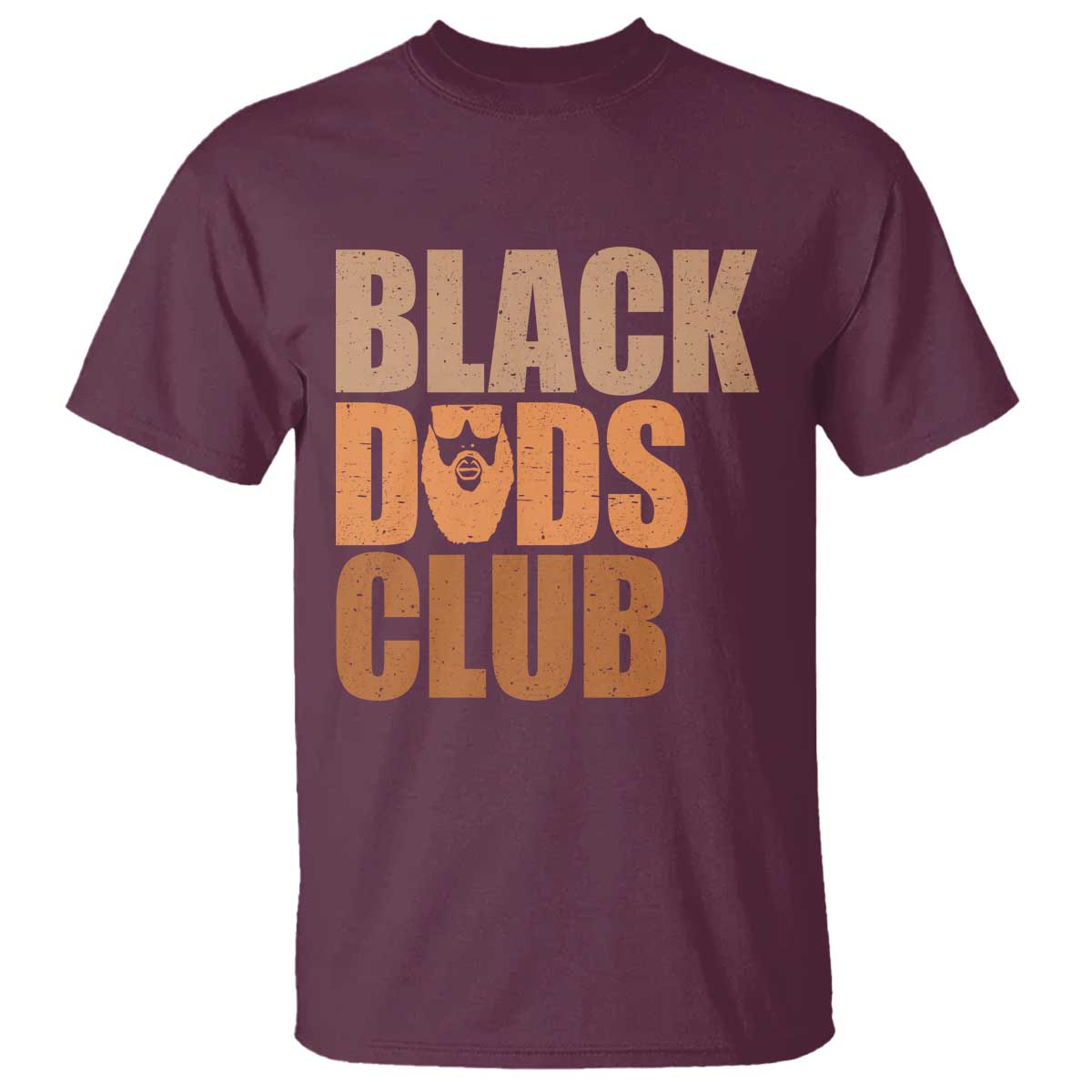 Black Dads Club T Shirt African American Fathers Day Gift TS12 Maroon Print Your Wear
