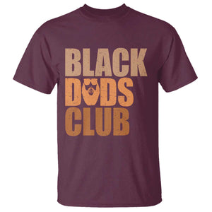 Black Dads Club T Shirt African American Fathers Day Gift TS12 Maroon Print Your Wear