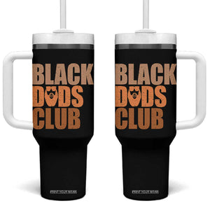 Black Dads Club Tumbler With Handle African American Fathers Day Gift TS12 One Size: 40 oz Black Print Your Wear