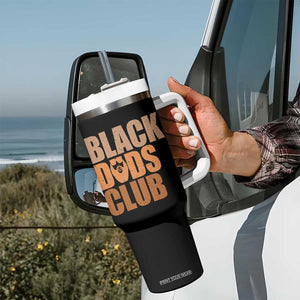 Black Dads Club Tumbler With Handle African American Fathers Day Gift TS12 Print Your Wear