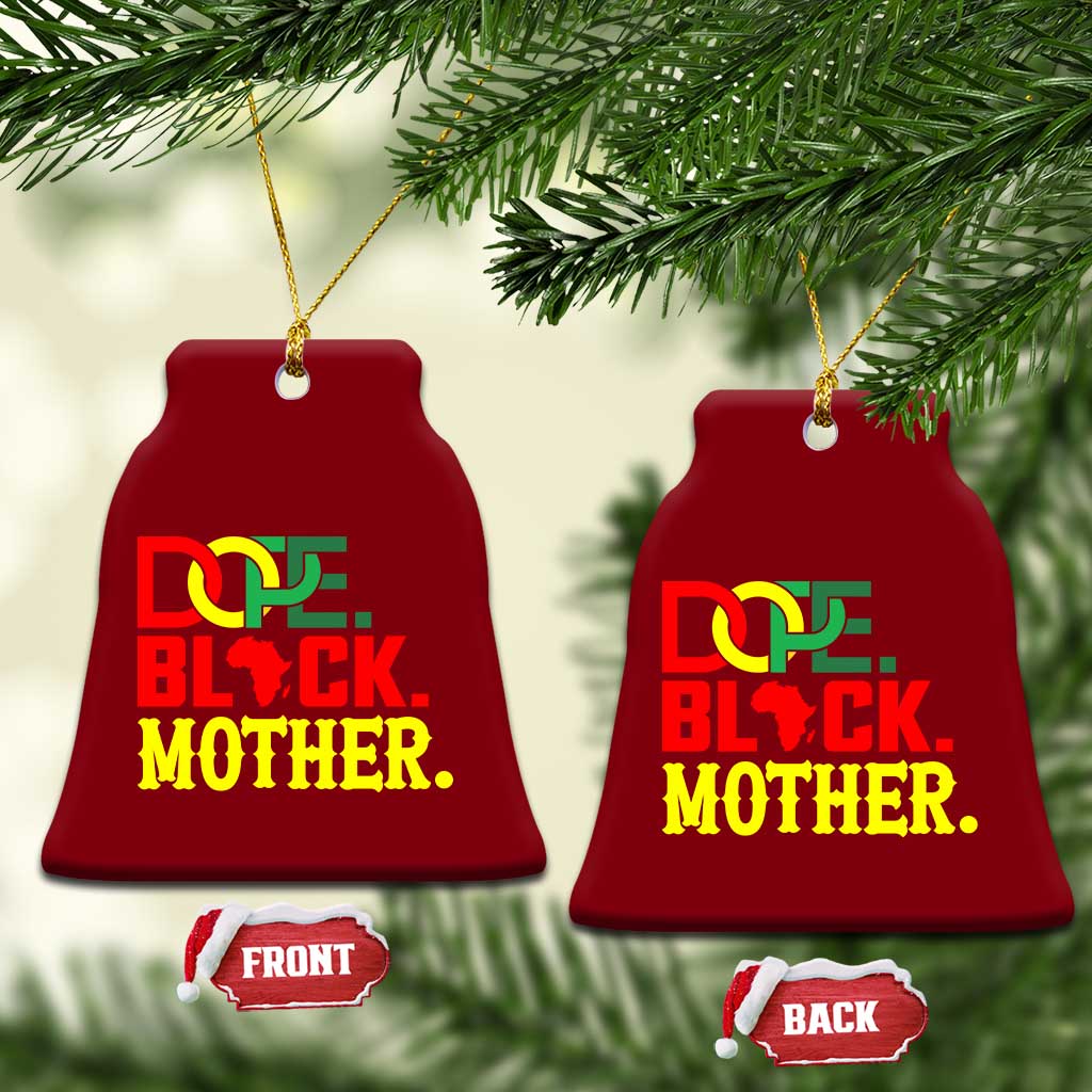 Proud African American Mom Gift Ceramic Ornament Dope Black Mother TS12 Print Your Wear