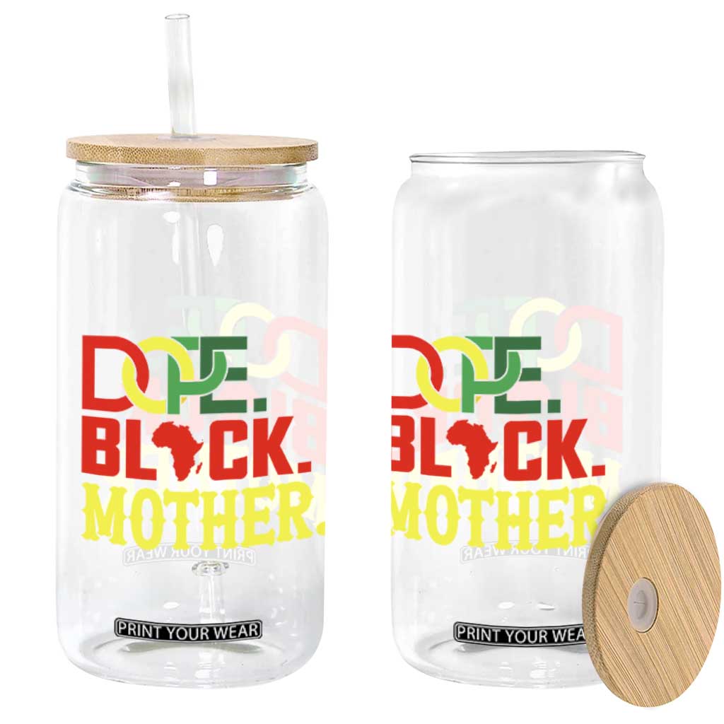 Proud African American Mom Gift Glass Can Dope Black Mother TS12 Print Your Wear