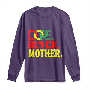 Proud African American Mom Gift Long Sleeve Shirt Dope Black Mother TS12 Purple Print Your Wear