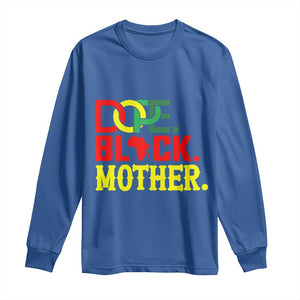 Proud African American Mom Gift Long Sleeve Shirt Dope Black Mother TS12 Royal Blue Print Your Wear