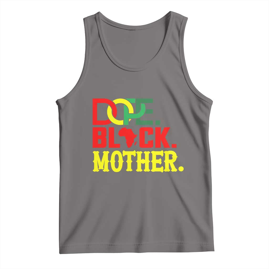 Proud African American Mom Gift Tank Top Dope Black Mother TS12 Deep Heather Print Your Wear