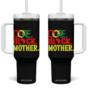 Proud African American Mom Gift Tumbler With Handle Dope Black Mother TS12 One Size: 40 oz Black Print Your Wear