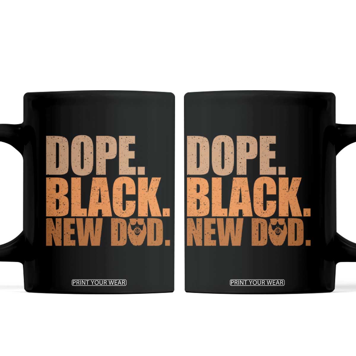 Proud Black New Dad Coffee Mug African American Fathers Day Gift TS12 Black Print Your Wear