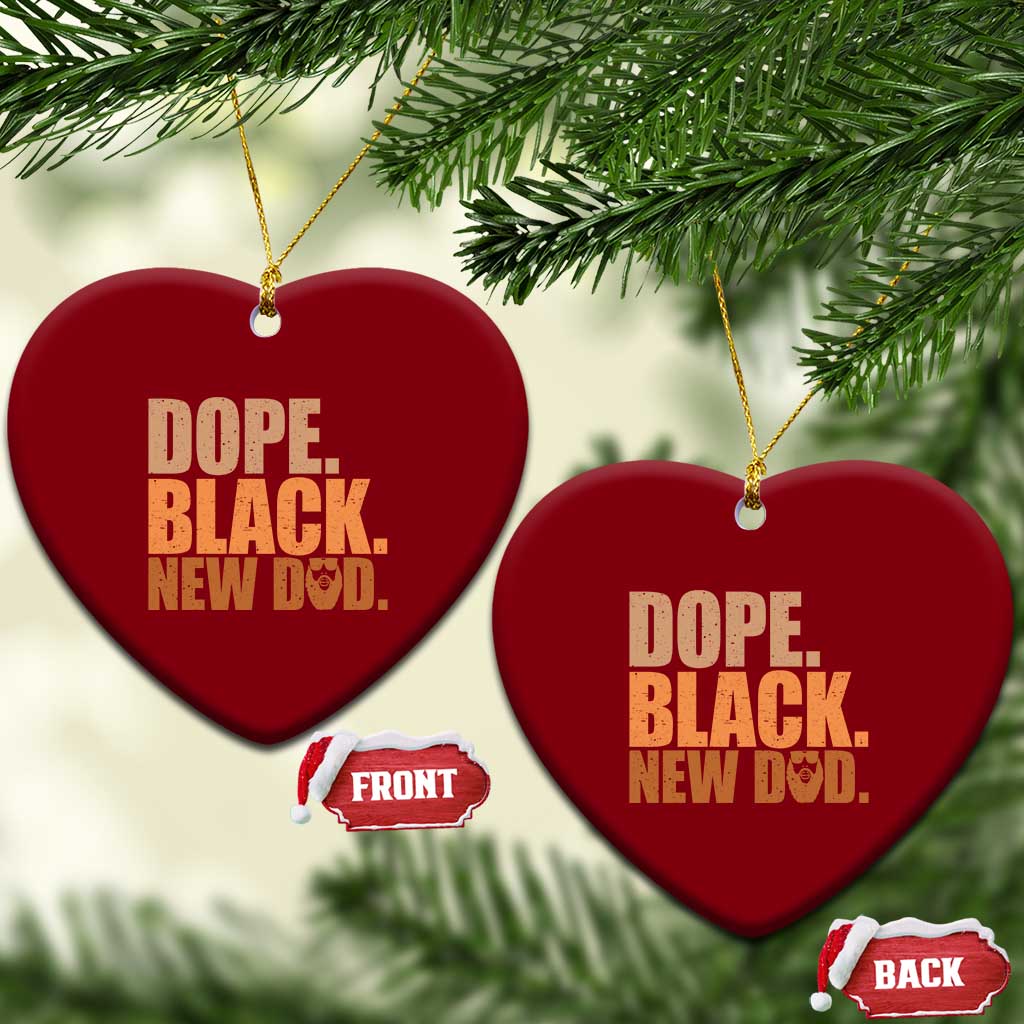 Proud Black New Dad Ceramic Ornament African American Fathers Day Gift TS12 Print Your Wear