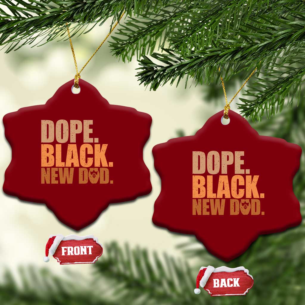 Proud Black New Dad Ceramic Ornament African American Fathers Day Gift TS12 Print Your Wear