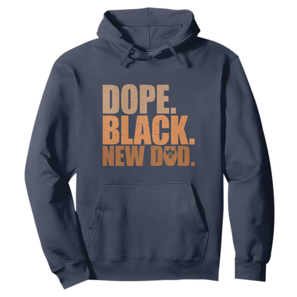 Proud Black New Dad Hoodie African American Fathers Day Gift TS12 Navy Print Your Wear